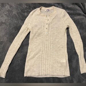 Madewell Women’s Alpaca Light Gray Crewneck Sweater